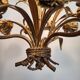Hollywood Regency Roses kroonluchter, Verguld, Drie Armen, Italie
