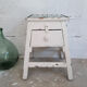 Wooden waxer's stool with drawer