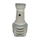 Vintage vase in sandstone , white and blue enamel by Einar Johansen Soholm 1960 Denmark