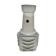 Vintage vase in sandstone , white and blue enamel by Einar Johansen Soholm 1960 Denmark