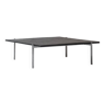 Square slate stone coffee table from the 1950s.