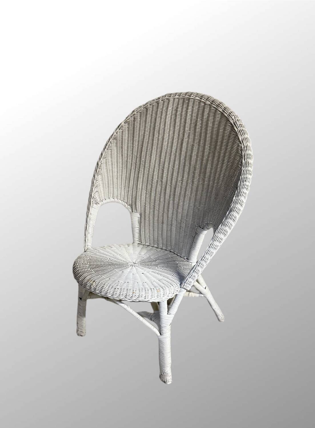 Vintage 1960/70 adult wicker rattan riviera armchair