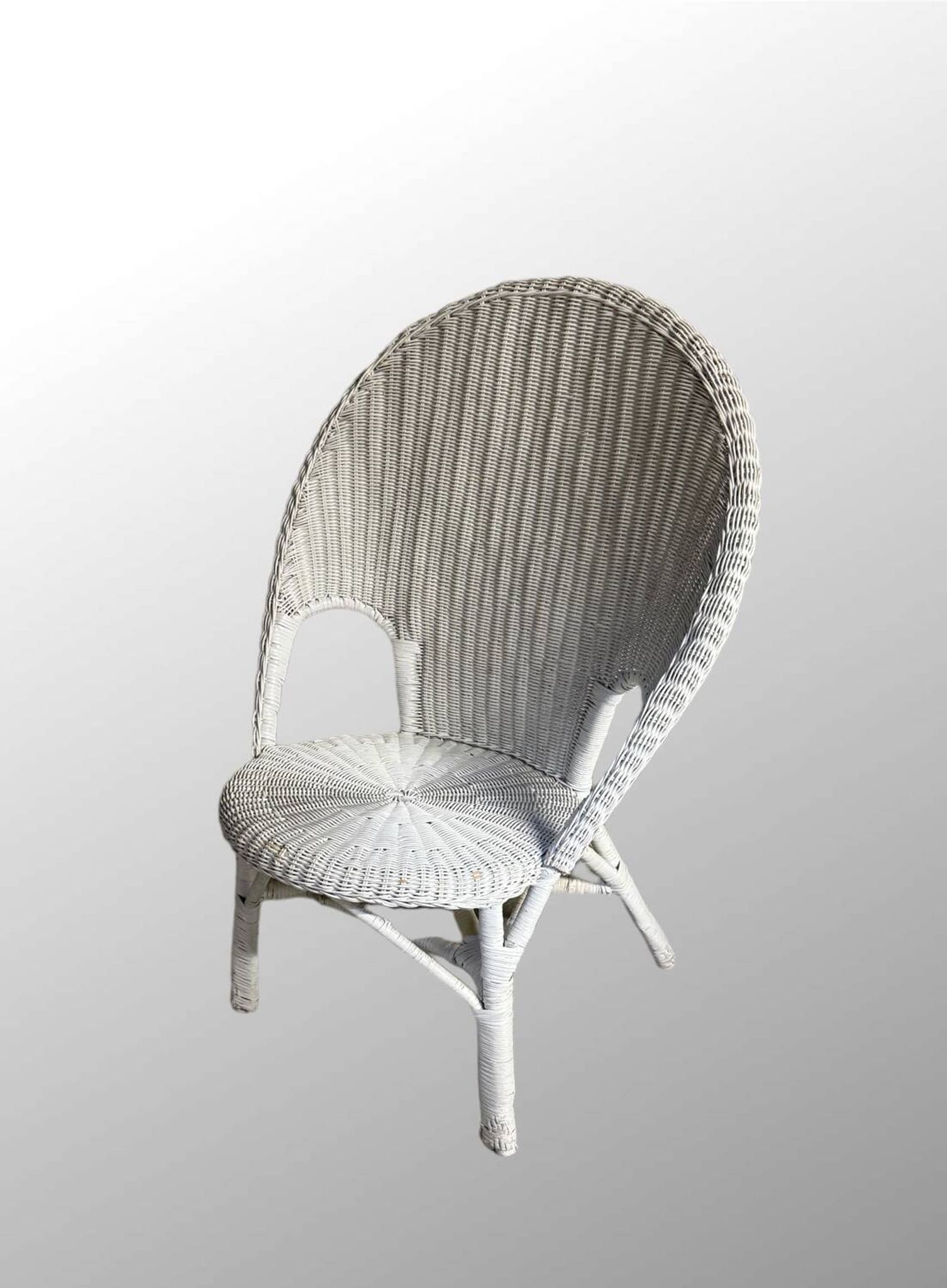 Vintage 1960/70 adult wicker rattan riviera armchair