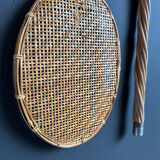 Antique rattan and wicker carpet beaters