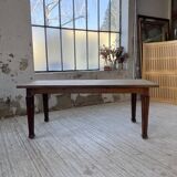 Solid oak farmhouse table 185cm