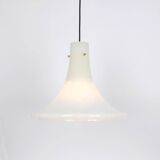 Superb large opaline glass pendant by Limburg, Germany, 1970s.