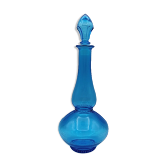 Bouteille bleue vintage