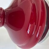 Red plastic table lamp