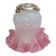 Abat-jour ancien en verre dépoli rose