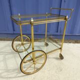 Golden wheels serving table