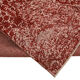Tapis de laine rouge fait main oriental décoratif années 1980
