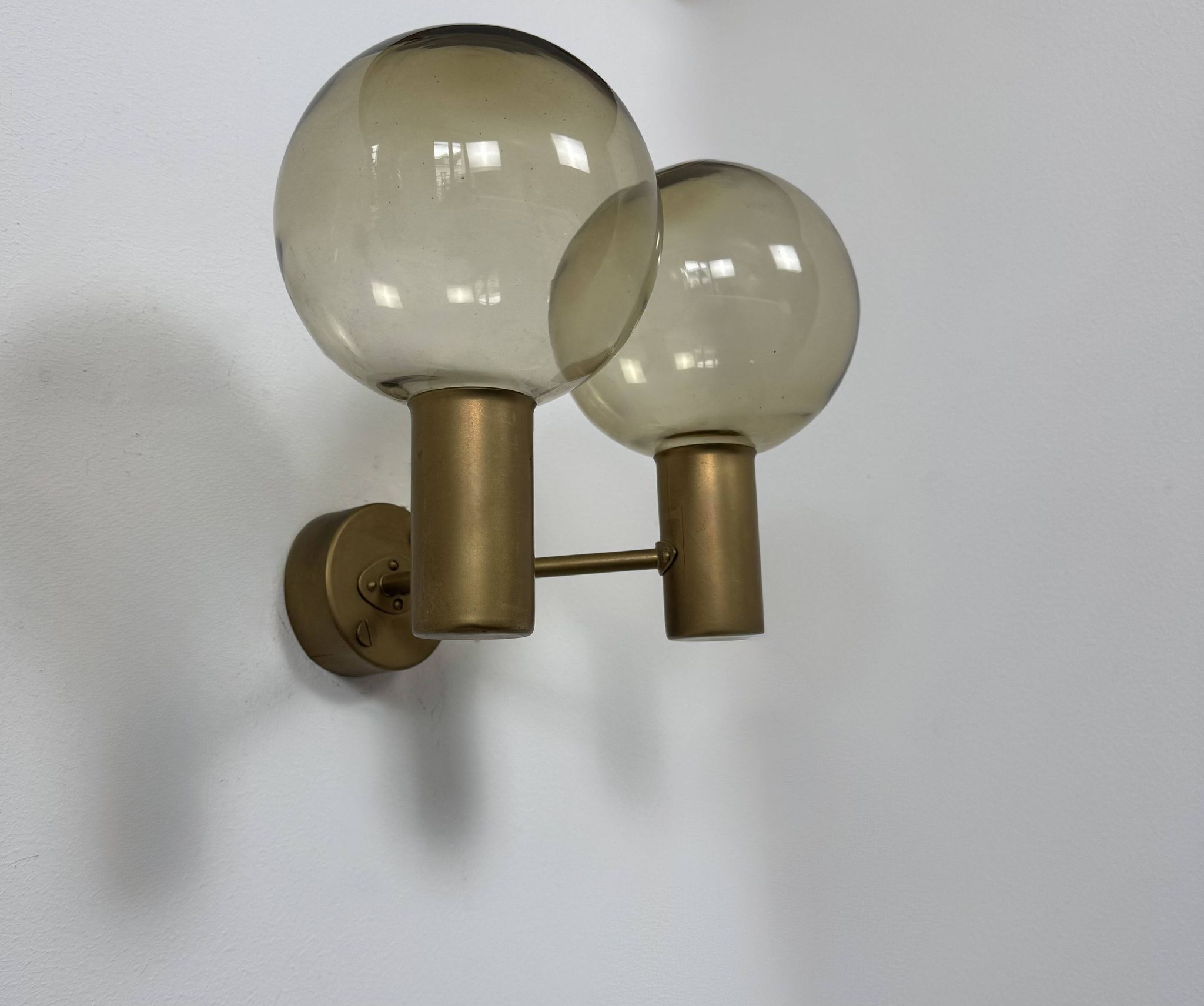 Pair of vintage double wall lights, Hans-Agne Jakobsson V 149/2 Sweden 70
