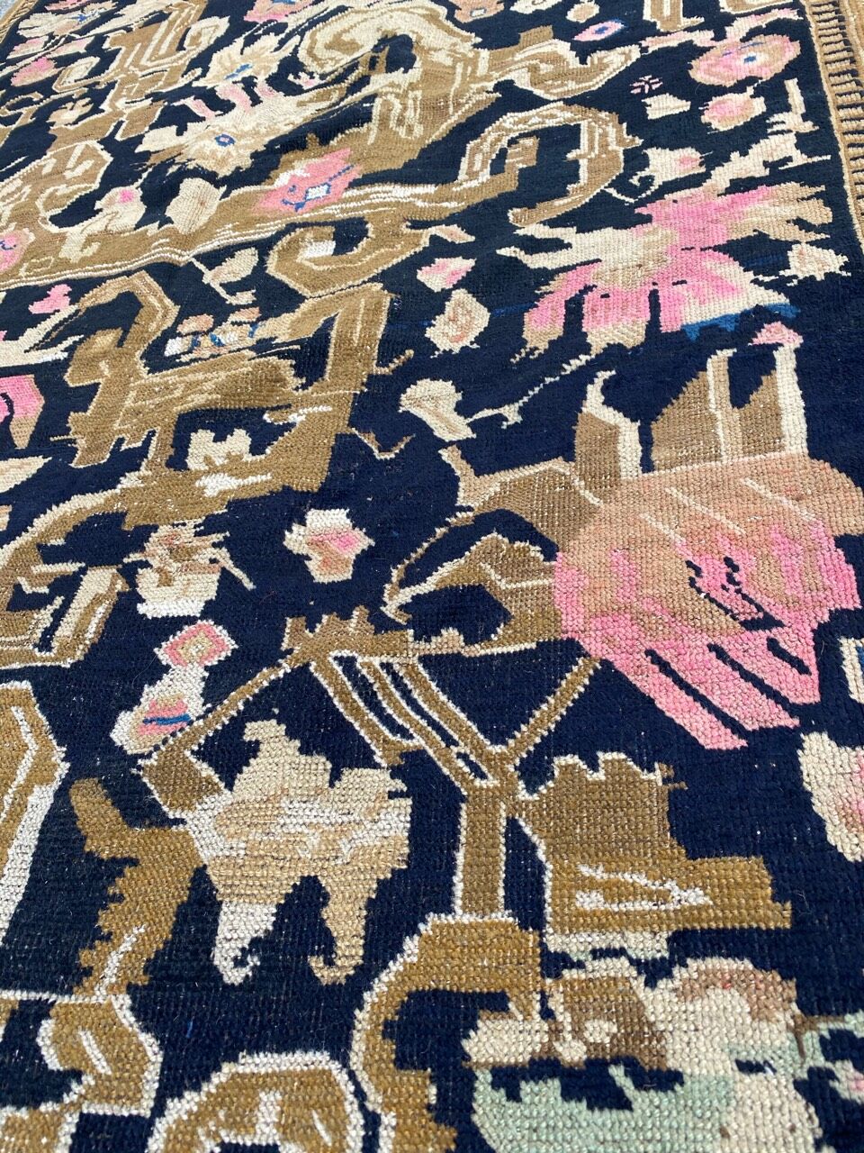Ancient Caucasian carpet Karabagh 123x190 cm