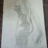 Study, drawing, nude