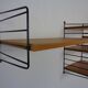 Swedish Ash and Metal Wall Unit by Kajsa & Nils Nisse Strinning for String, 1950s, Set of 9