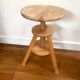Watchmaker's stool in patinated antique wood