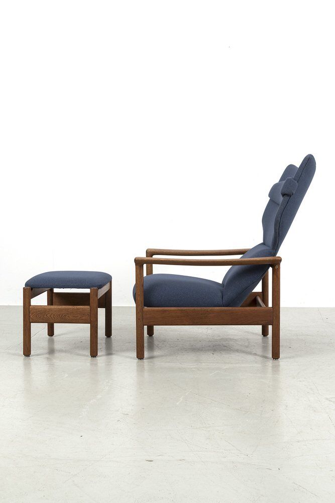 Rock Royal Armchair with Footstool by Sven Ivar Dysthe