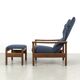 Rock Royal Armchair with Footstool by Sven Ivar Dysthe