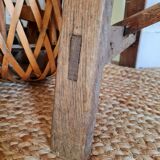 Old country farm bench in wood