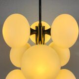 Kaiser chandelier with 9 arms in chrome, 1960s, Germany
