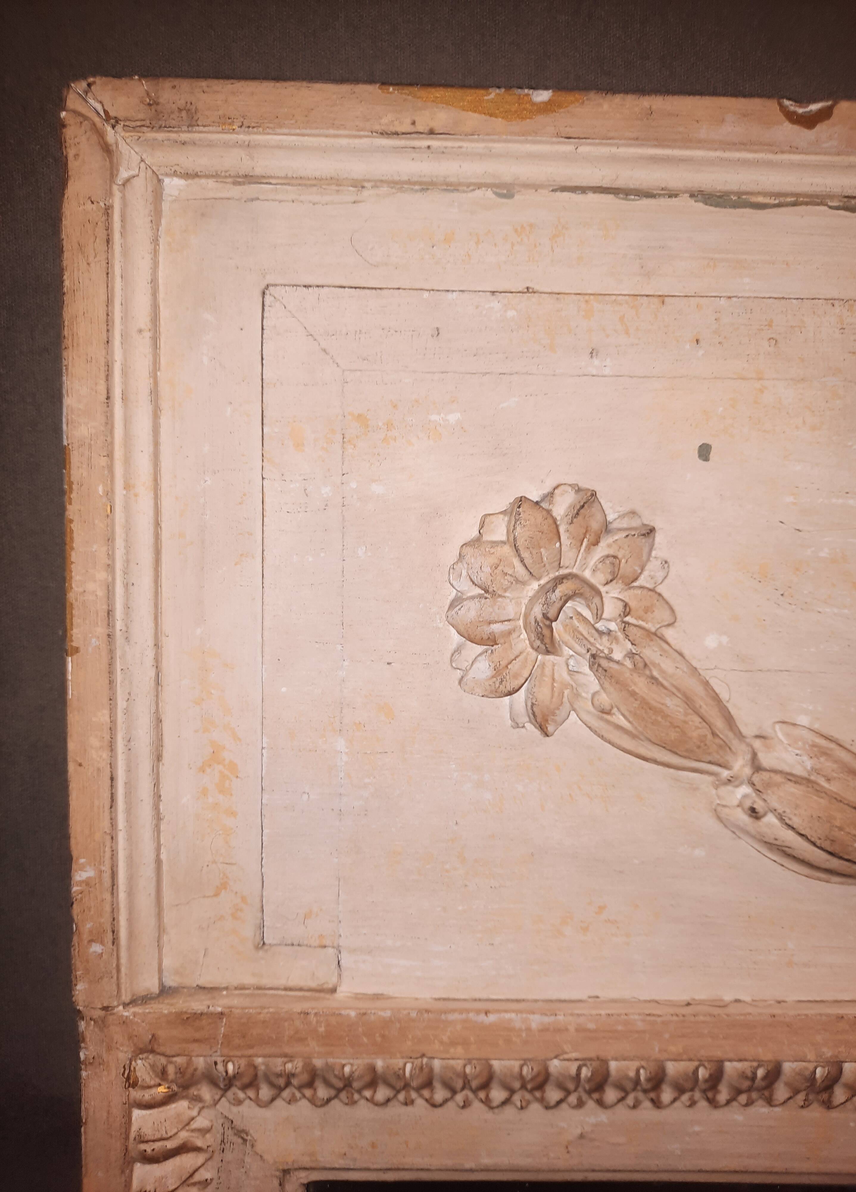 Louis XVI style wooden trumeau