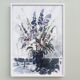 1983 Modern "Flowers & Shell" Swedish Floral Still Life Oil Painting, Framed