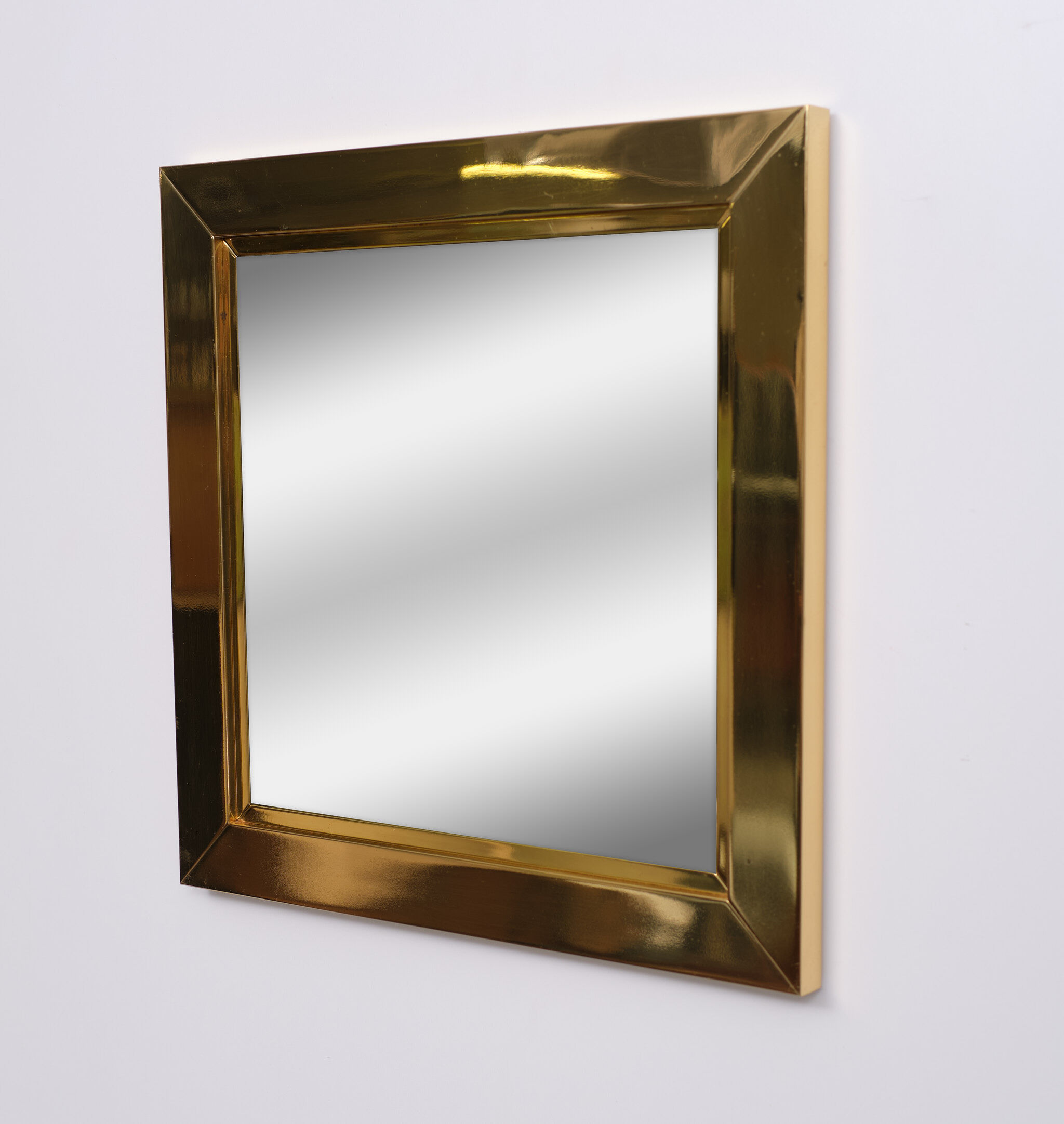 Brass mirror 1970 italy
