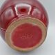 Red ceramic vase