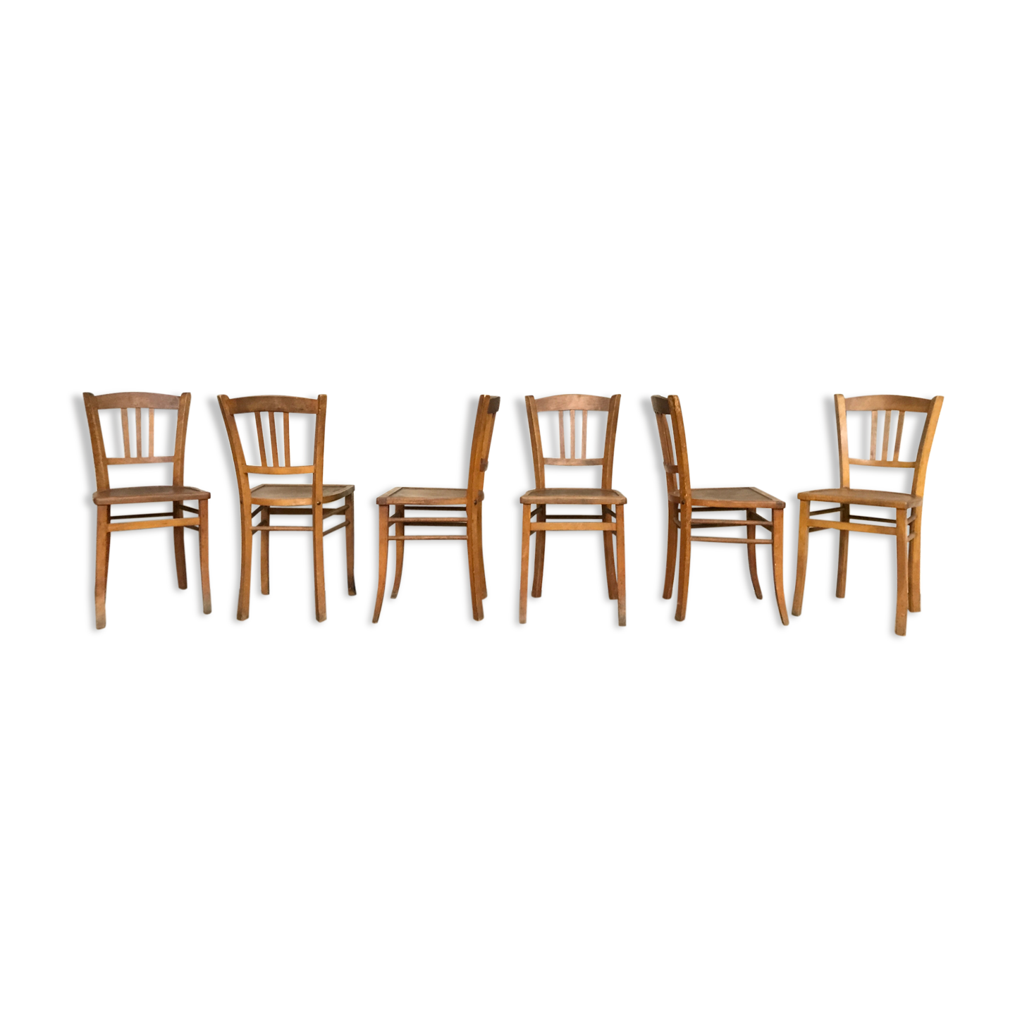 Série de 6 chaises bistrot Luterma vintage