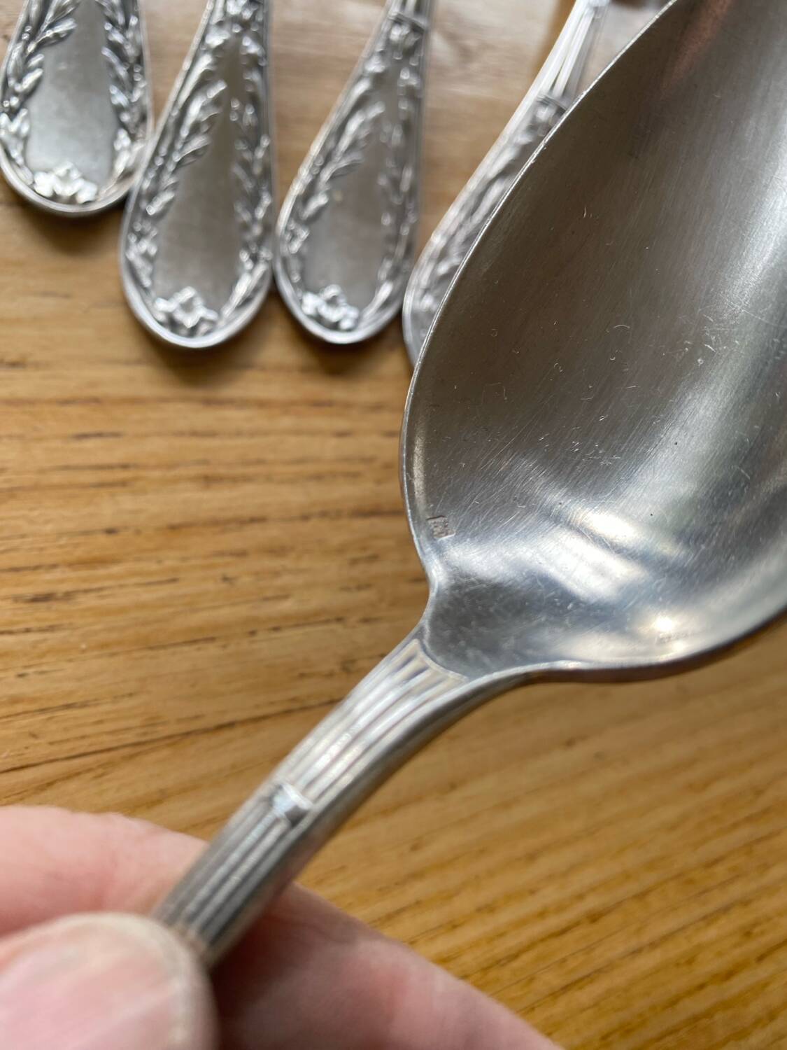 13 Apollo spoons - Silver 84g - St. Louis XVI