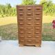 Oak craft cabinet, 24 drawers