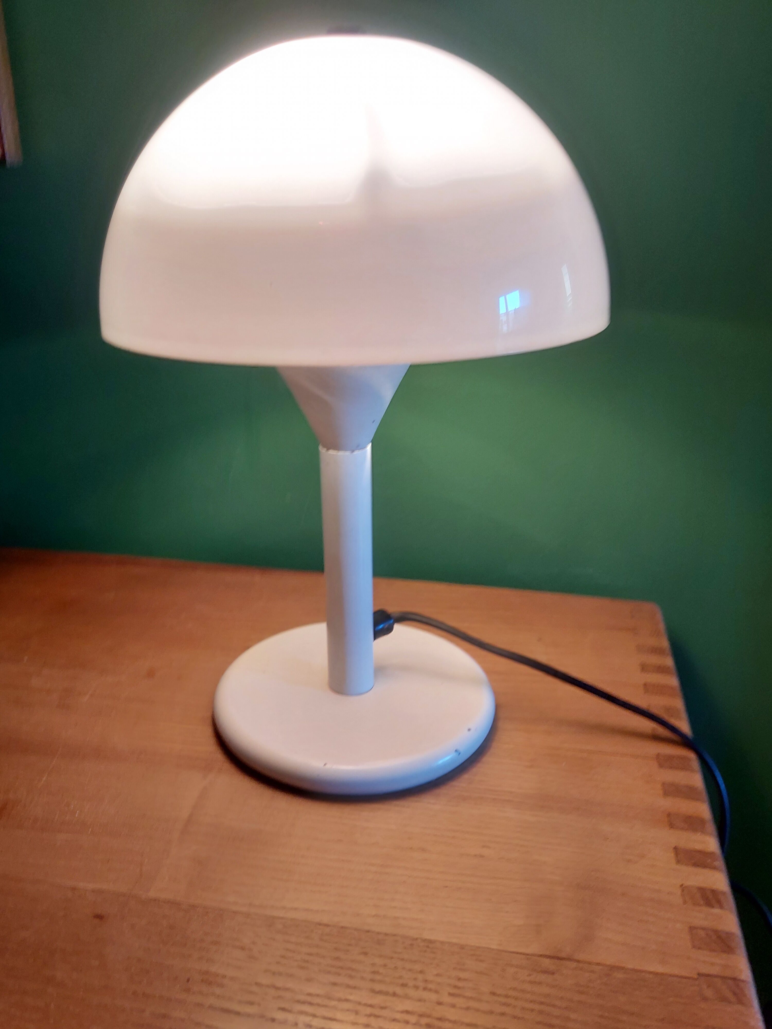 Vintage mushroom lamp Aluminor