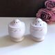 Vintage porcelain salt and pepper shaker duo