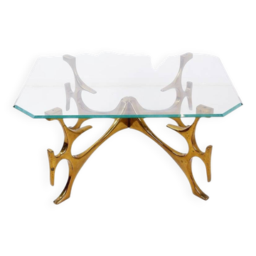 Table basse sculpturale dans le style de Fred Brouard