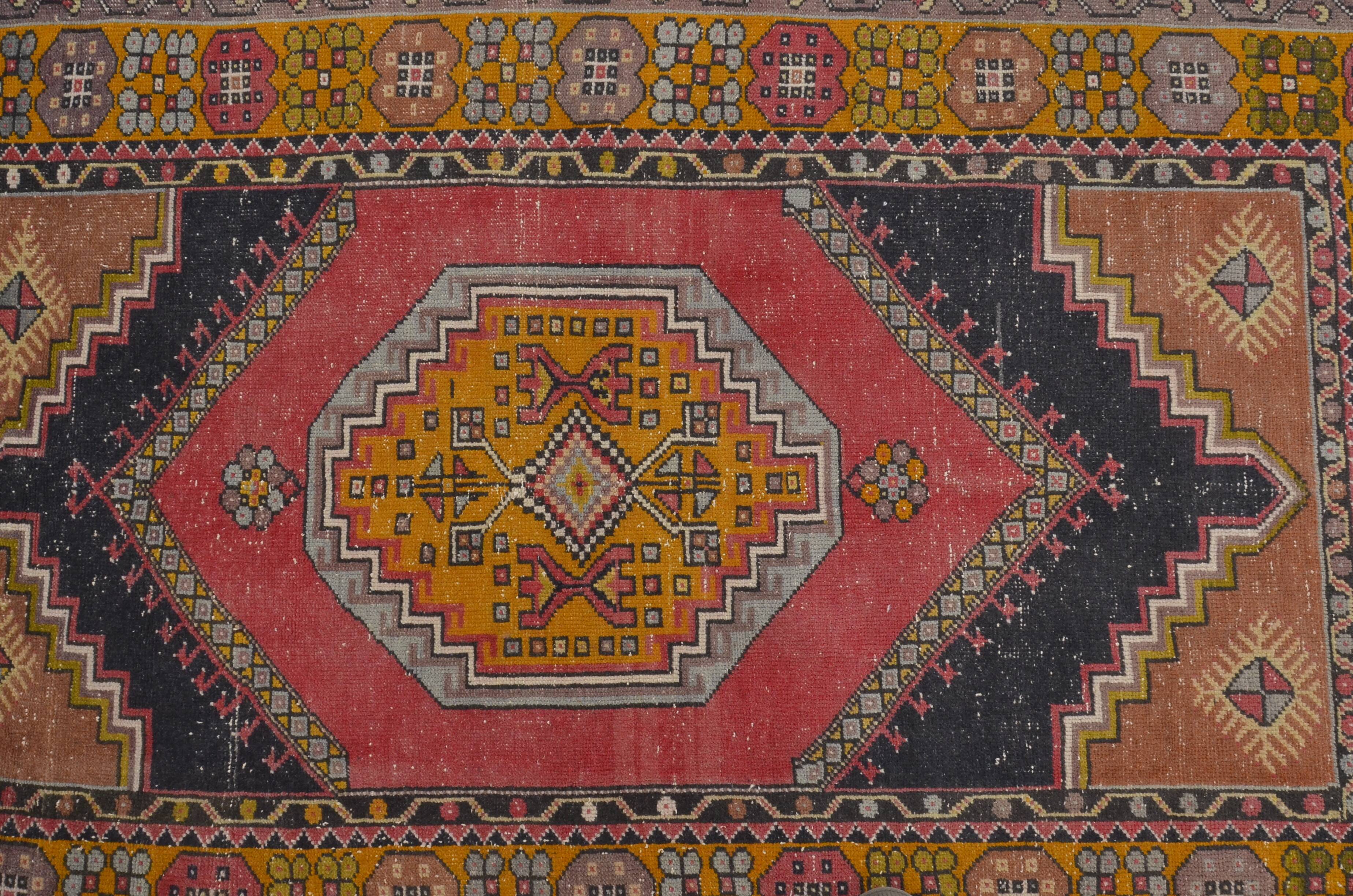 Red & Orange Turkish Wool Rug sku 2493