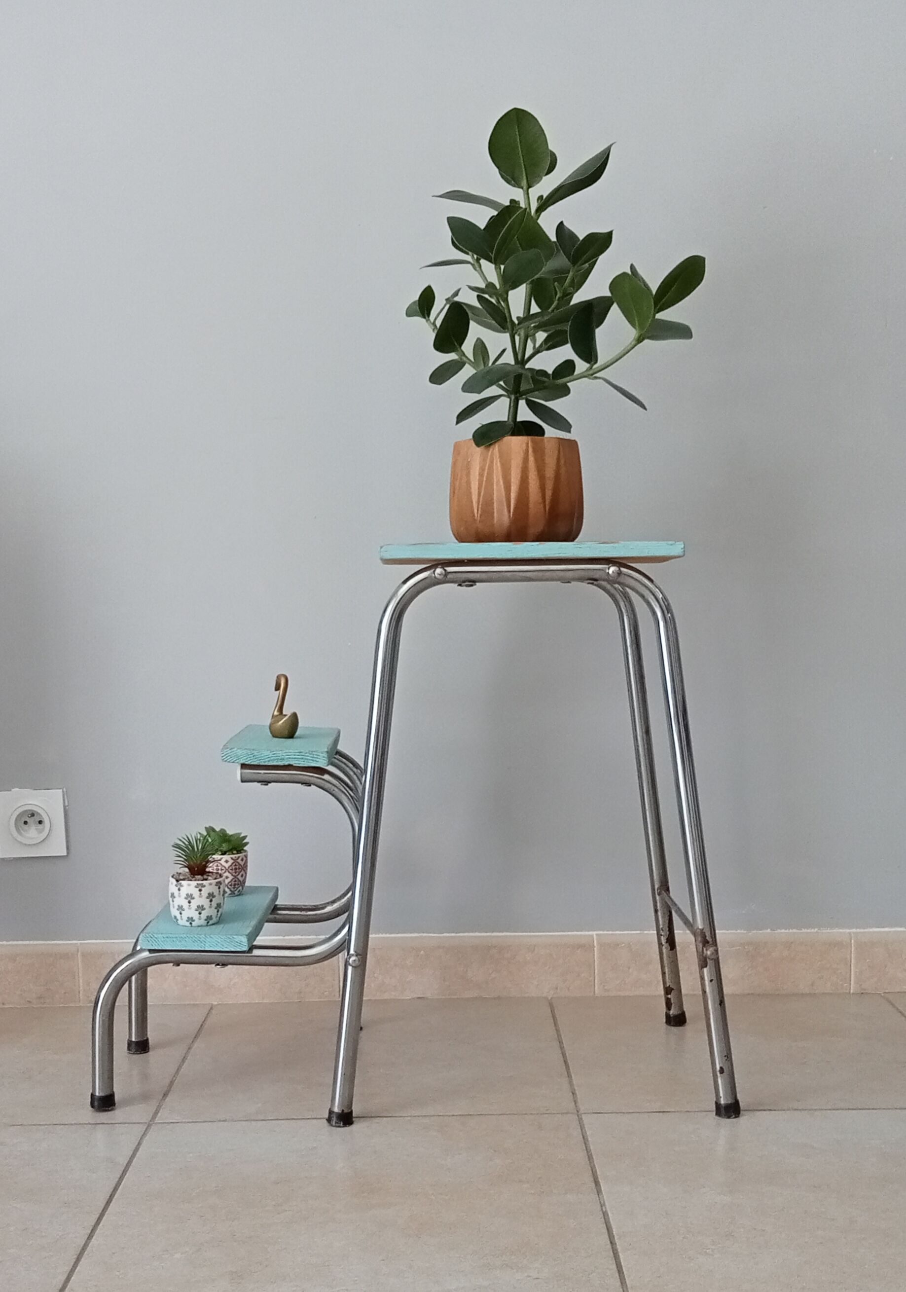 Vintage stepladder stool 70s/80s