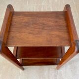 Teak sofa end table 1950 France
