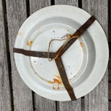 Collection plate in ancient earthenware