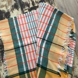 Checkered tablecloth