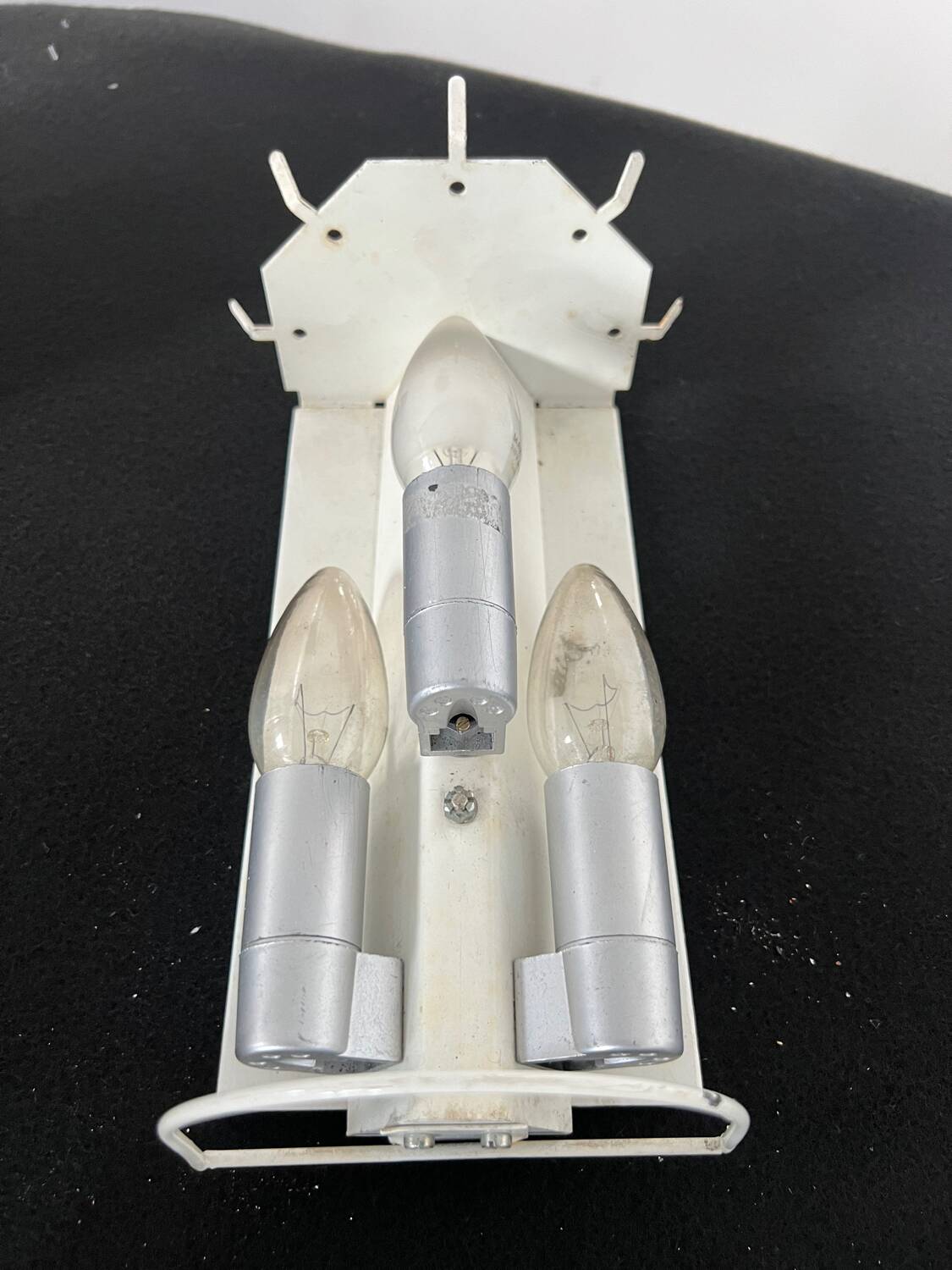 Set of 4 large doria wall lights in glazed glass design from the 60s vintage 3 lights