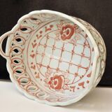 Ludwigsburg Porcelain Reticulated Bascket or Openwork Basket Dimensions 22,5cm