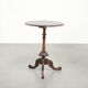 Round antique side table / wine table with rich carvings