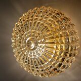 Pair of glass wall lights, 1960s