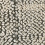Tapis vintage en laine fait main vert cendré 4x7 nuances, 129x217Cm SK 34947