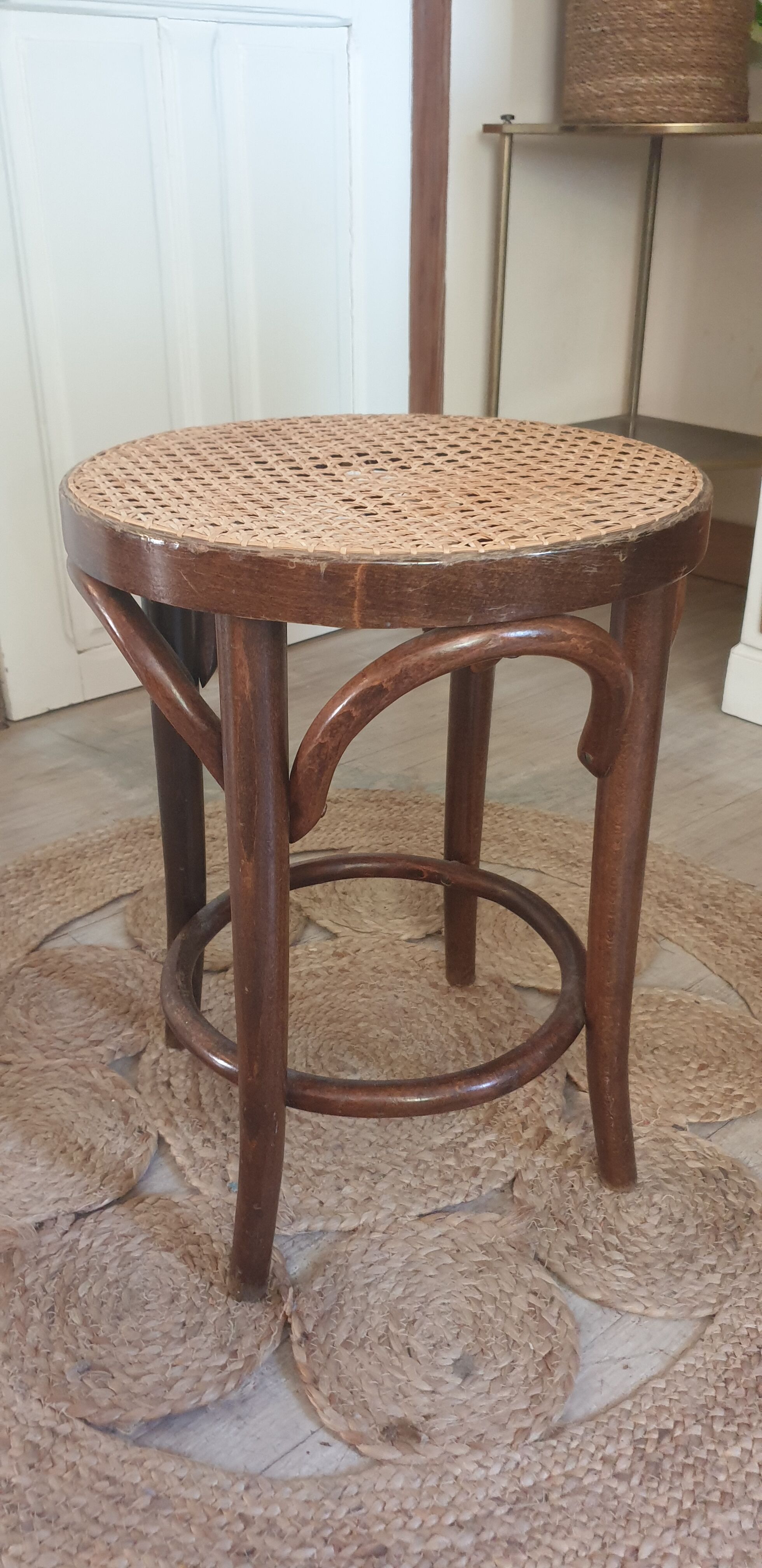 Wooden stool and canning