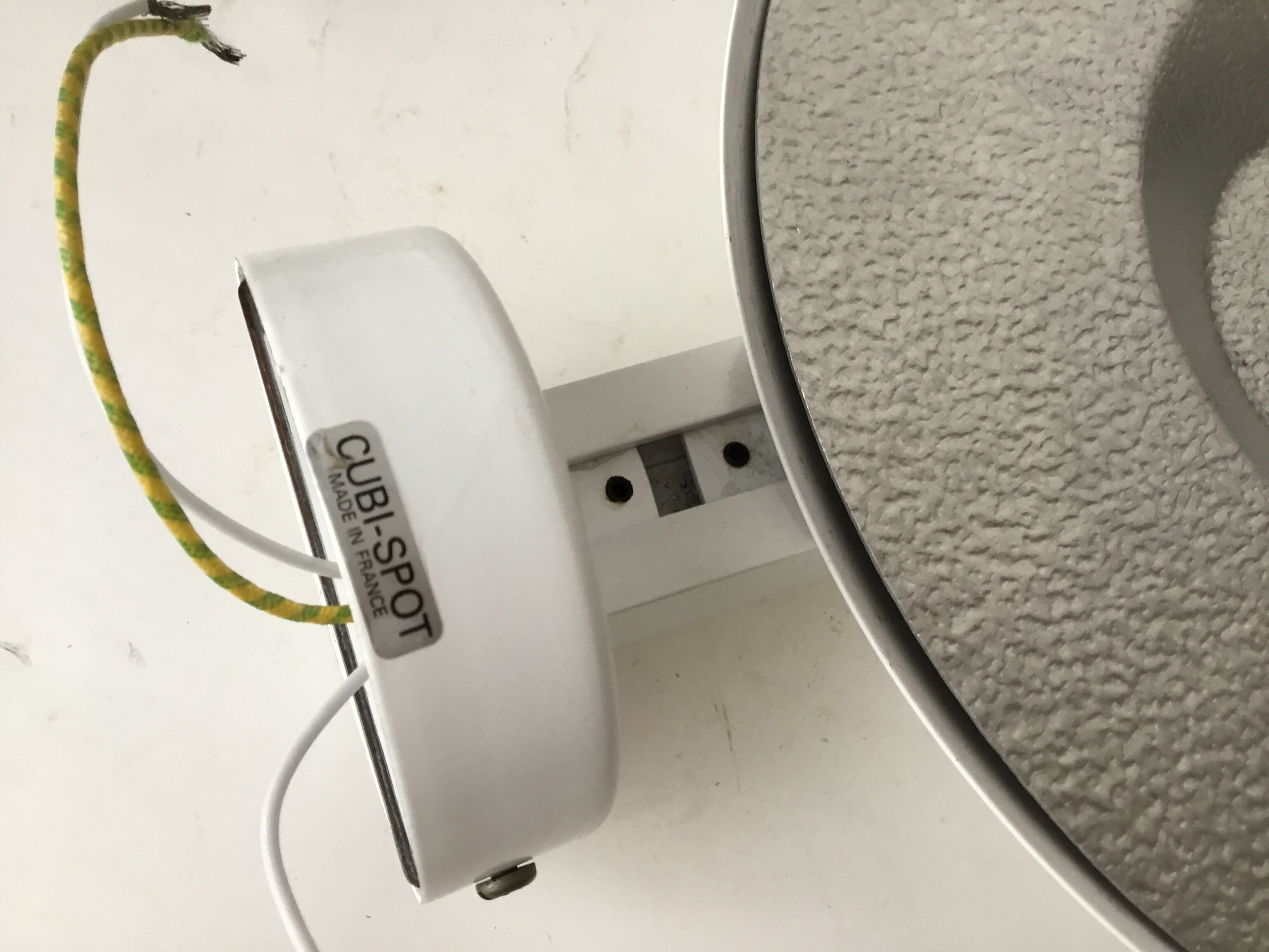 Pair of 80s metal wall lights