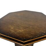 Art Deco side table plant table set of two design oak