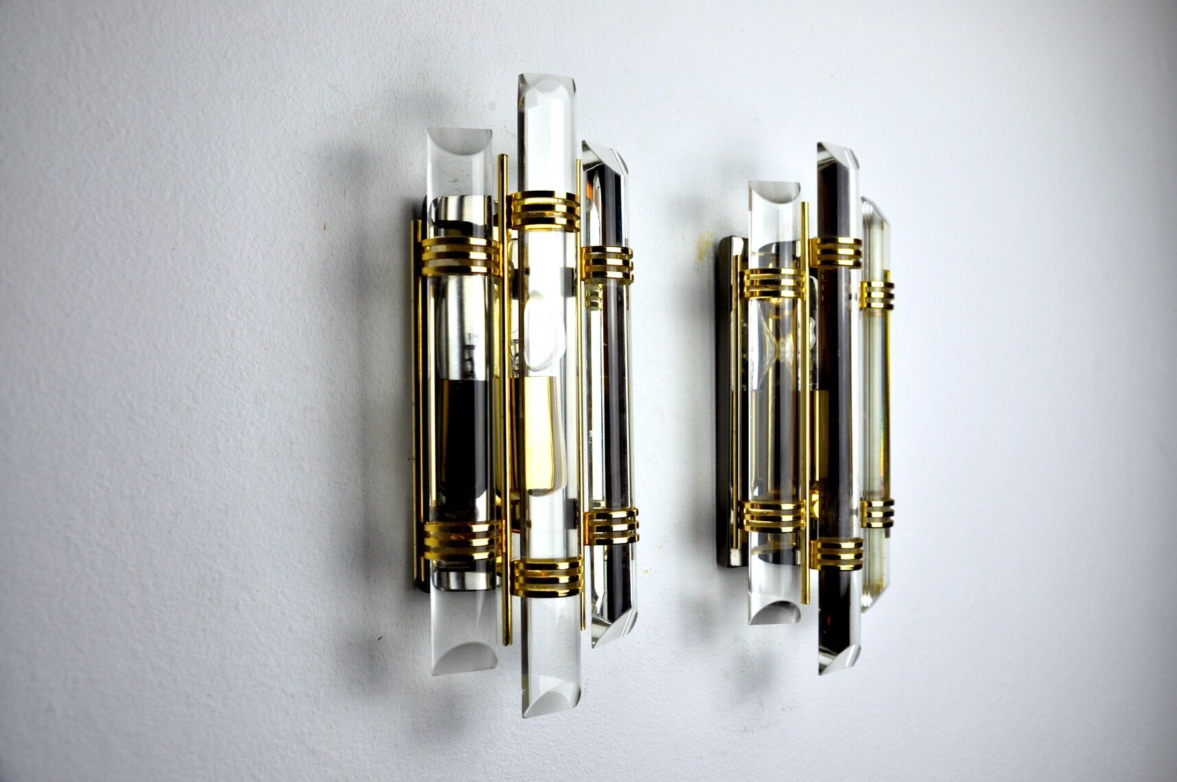 Pair of Venini sconces, Italy, 1980