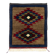 Vintage Hand-Knotted Turkish Tulu Rug with Geometric Medallion Design in Brown, Navy Blue and Red. 100% Wool