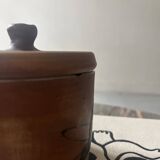 Box pot from La Colombe Pottery in Vallauris style glazed stoneware ceramic